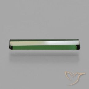 Tourmaline Vert moyen-foncé naturelle Octogone / coupe Émeraude, 1.23 ct, VS