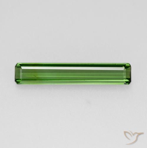 Tourmaline Vert moyen naturelle Octogone / coupe Émeraude, 1.20 ct, VVS-VS
