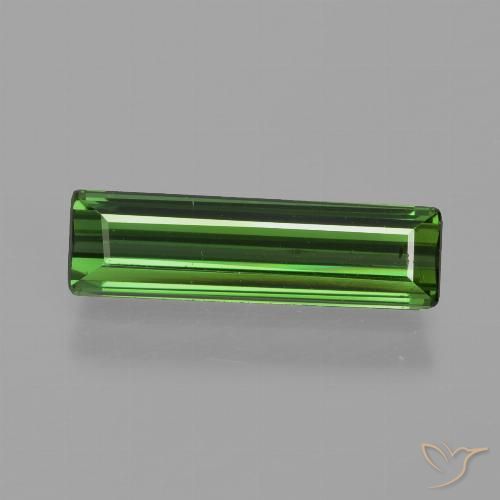1.20ct Naturel Vert foncé Tourmaline, Taille émeraude, VS