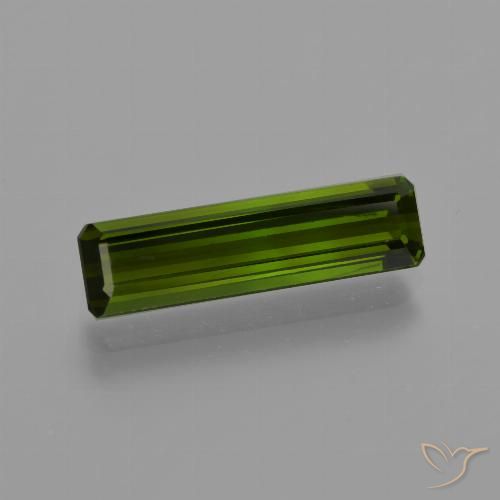 2.36ct Naturel Vert moyen Tourmaline, Taille émeraude, VVS-VS