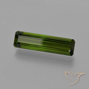 Tourmaline Vert moyen naturelle Octogone / coupe Émeraude, 2.36 ct, VVS-VS