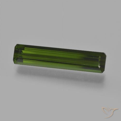 2.85ct Naturel Vert foncé Tourmaline, Taille émeraude, VVS-VS