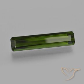 Tourmaline Vert foncé naturelle Octogone / coupe Émeraude, 2.85 ct, VVS-VS