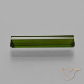 Tourmaline Vert foncé naturelle Octogone / coupe Émeraude, 2.85 ct, VVS-VS
