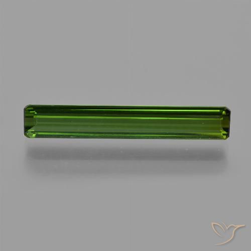 2.21ct Naturel Vert foncé Tourmaline, Taille émeraude, VS