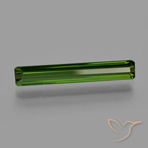 Tourmaline Vert foncé naturelle Octogone / coupe Émeraude, 2.21 ct, VS