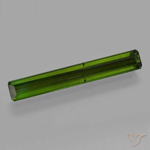 2.86ct Naturel Vert foncé Tourmaline, Taille émeraude, VS-SI