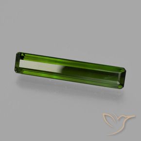 Tourmaline Vert foncé naturelle Octogone / coupe Émeraude, 2.83 ct, VVS-VS