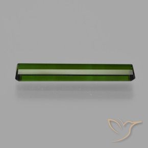 Tourmaline Vert foncé naturelle Octogone / coupe Émeraude, 2.83 ct, VVS-VS