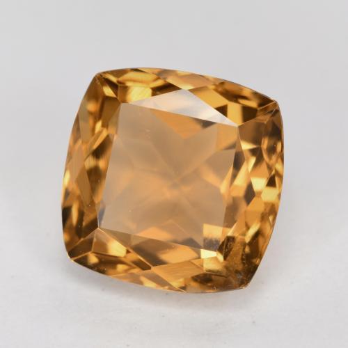 Tourmaline marron doré naturelle coupe coussin, 2,87 ct, VS