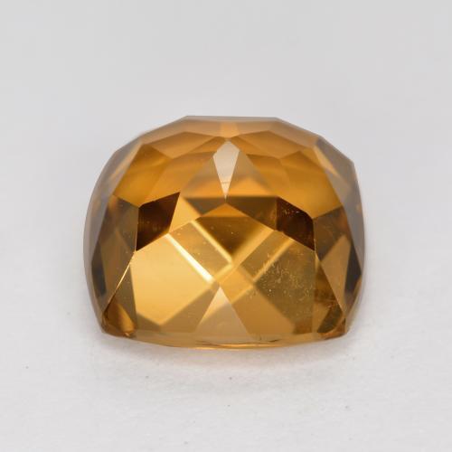 Tourmaline marron doré naturelle coupe coussin, 2,87 ct, VS