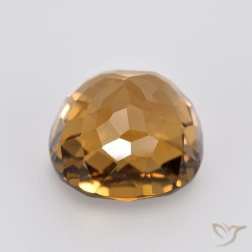 Tourmaline Brun cèdre léger naturelle Coussin, 4.06 ct, VVS