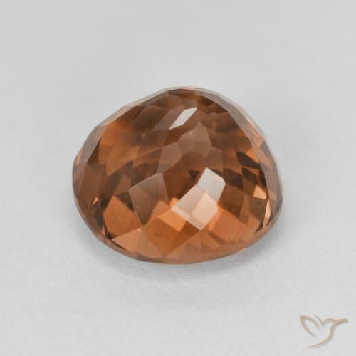 Tourmaline Medium Dark-Orange naturelle Coupe ovale, 3.87 ct, VVS
