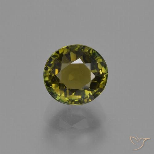 1.30ct Naturel Vert chaud Tourmaline, ovale, VS