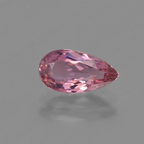 Tourmaline Rose vif naturelle En forme de poire, 1.08 ct, VVS