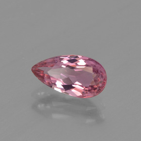 Tourmaline Rose vif naturelle En forme de poire, 1.08 ct, VVS