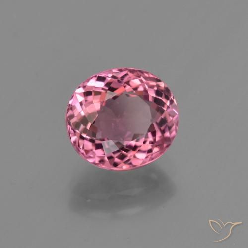 Tourmaline Rose magenta naturelle ovale, 2.02 ct, VS
