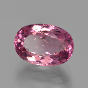 Tourmaline Rose foncé naturelle Coupe ovale, 3.39 ct, VS