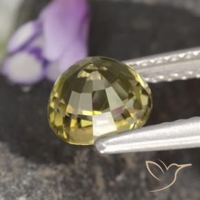 Tourmaline Brun doré naturelle ovale, 1.13 ct, VVS
