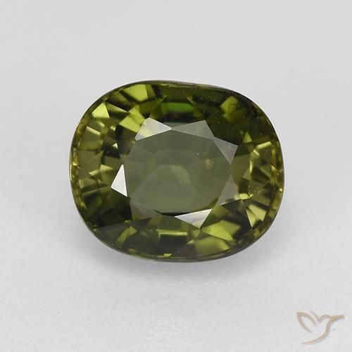 1.09ct Naturel Forêt verte Tourmaline, ovale, VS