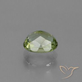 Tourmaline Vert jaunâtre naturelle ovale, 1.00 ct, VVS-VS