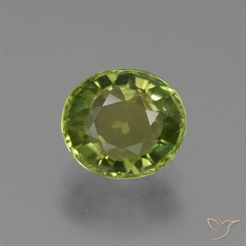 1.23ct Naturel Forêt verte Tourmaline, ovale, VS