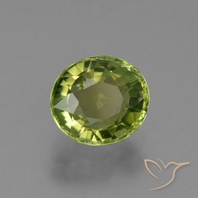 Tourmaline Forêt verte naturelle ovale, 1.23 ct, VS