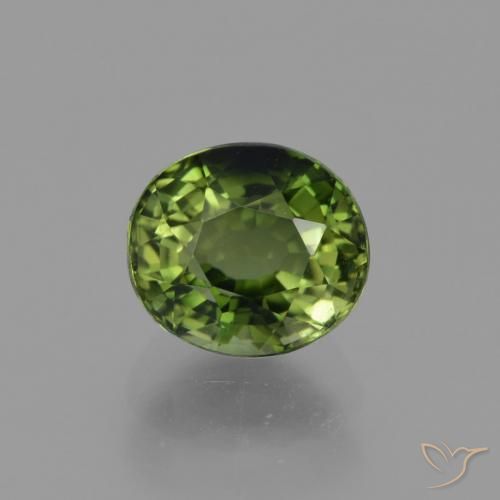 1.13ct Naturel Vert foncé Tourmaline, ovale, VVS