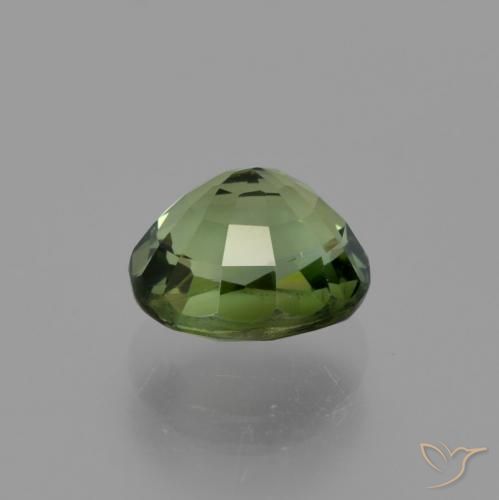 Tourmaline Vert foncé naturelle ovale, 1.13 ct, VVS