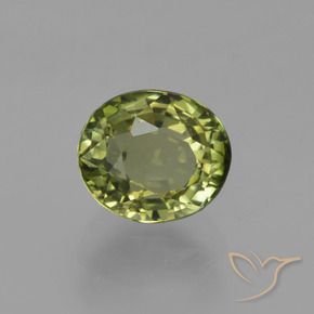 Tourmaline Forêt verte naturelle ovale, 1.14 ct, VVS