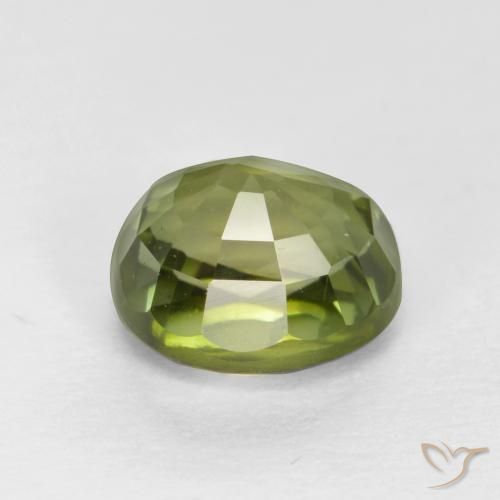 Tourmaline Vert foncé naturelle ovale, 0.98 ct, VS