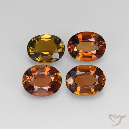 3.01ctw Naturel Brun terre Tourmaline, ovale, VS