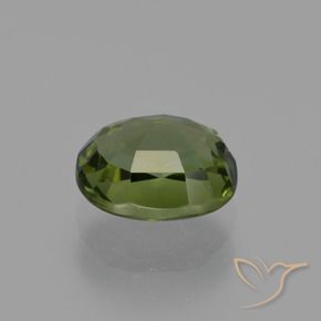 Tourmaline Vert algues marines naturelle ovale, 1.10 ct, VS