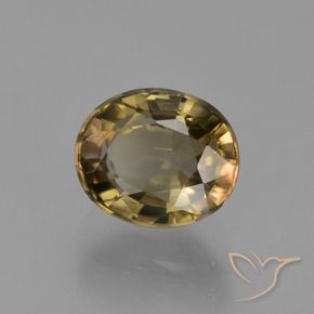 Tourmaline Marron clair naturelle ovale, 1.34 ct, VVS-VS