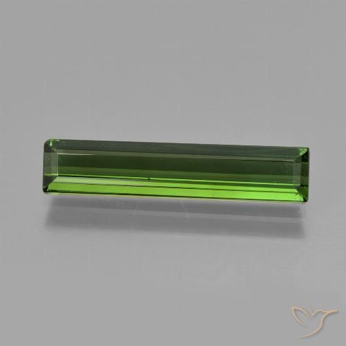 1.75ct Naturel Vert foncé Tourmaline, Taille émeraude, VVS-VS