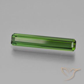 Tourmaline Vert foncé naturelle Octogone / coupe Émeraude, 2.20 ct, VVS