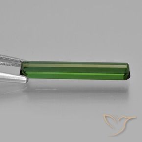 Tourmaline Vert foncé naturelle Octogone / coupe Émeraude, 2.20 ct, VVS