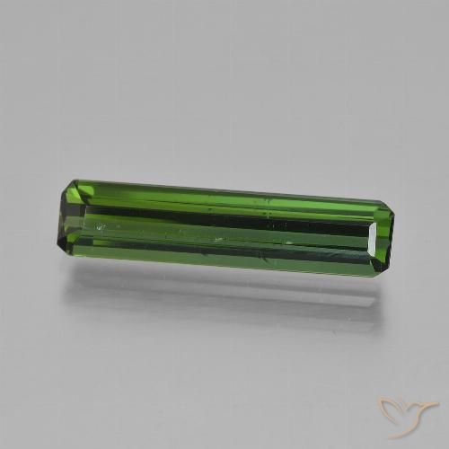 2.70ct Naturel Vert foncé Tourmaline, Taille émeraude, VS