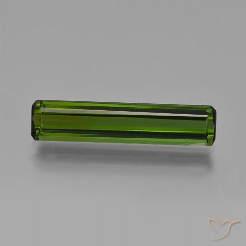 2.33ct Naturel Vert foncé terreux Tourmaline, Taille émeraude, VS