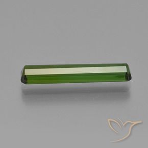 Tourmaline Vert foncé terreux naturelle Octogone / coupe Émeraude, 2.33 ct, VS