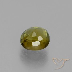 Tourmaline Doré terreux naturelle ovale, 0.81 ct, VS-SI