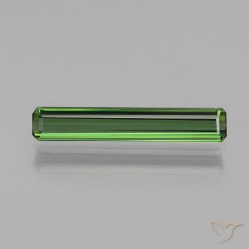 1.40ct Naturel Vert terreux Tourmaline, Taille émeraude, VVS