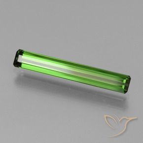 Tourmaline Vert foncé naturelle Octogone / coupe Émeraude, 1.54 ct, VVS