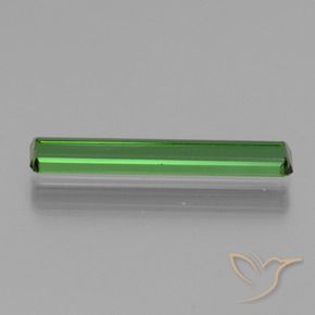 Tourmaline Vert foncé naturelle Octogone / coupe Émeraude, 1.54 ct, VVS