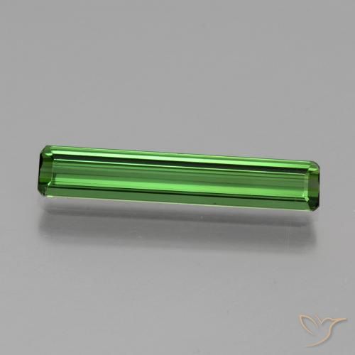 1.58ct Naturel Vert moyen Tourmaline, Taille émeraude, VVS