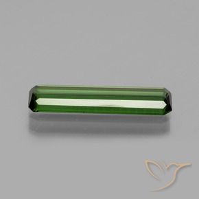 Tourmaline Vert terreux naturelle Octogone / coupe Émeraude, 1.54 ct, VVS-VS