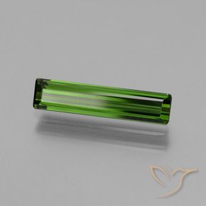 Tourmaline Vert foncé naturelle Octogone / coupe Émeraude, 1.58 ct, VVS
