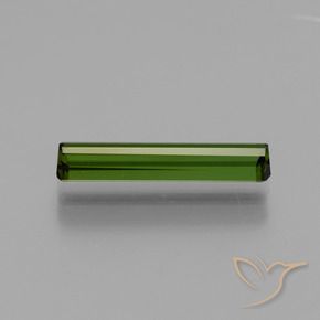 Tourmaline Vert moyen naturelle Octogone / coupe Émeraude, 1.54 ct, VVS-VS