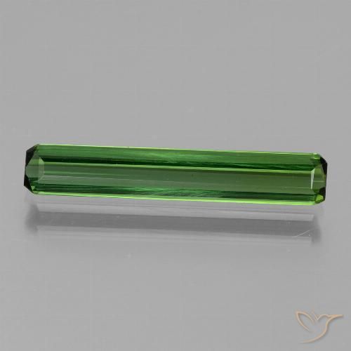 1.54ct Naturel Vert moyen Tourmaline, Taille émeraude, VVS