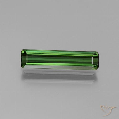 1.50ct Naturel Vert foncé Tourmaline, Taille émeraude, VS-SI